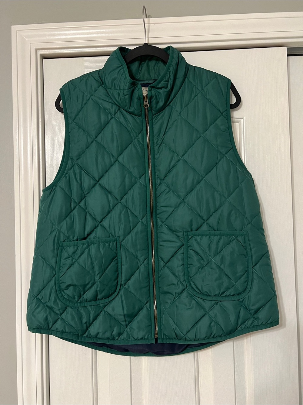 41 Hawthorn Quilted Dark Green Sleeveless Vest Size XL New With Tags